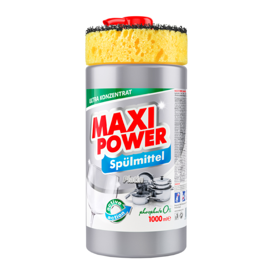 Засіб для миття посуду Maxi Power 1 л Платинум фото
