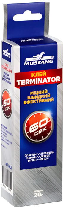 Суперклей Mustang 20 г Terminator фото