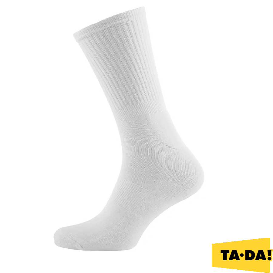 Шкарпетки чоловічі TA-DA! демісезонні 27 білі класичні фото