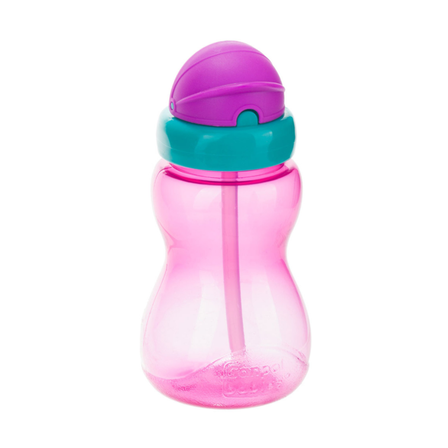 Пляшка-поїлка Canpol babies 270 мл з трубочкою 56/109_pin фото