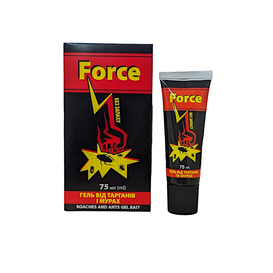 Гель від тарганів та мурах Force 75 мл фото