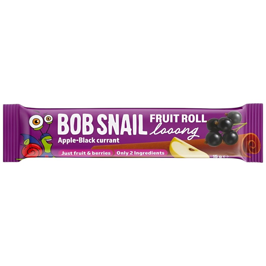 Цукерки натуральні Bob Snail 15 г Яблуко-смородина фото