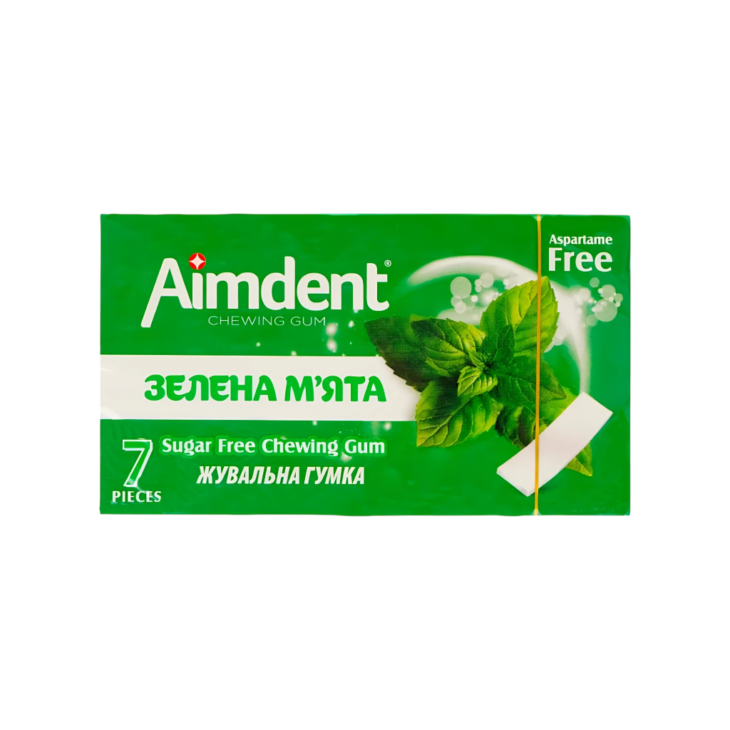 Гумка жувальна Aimdent 14,5 г Зелена м'ята фото