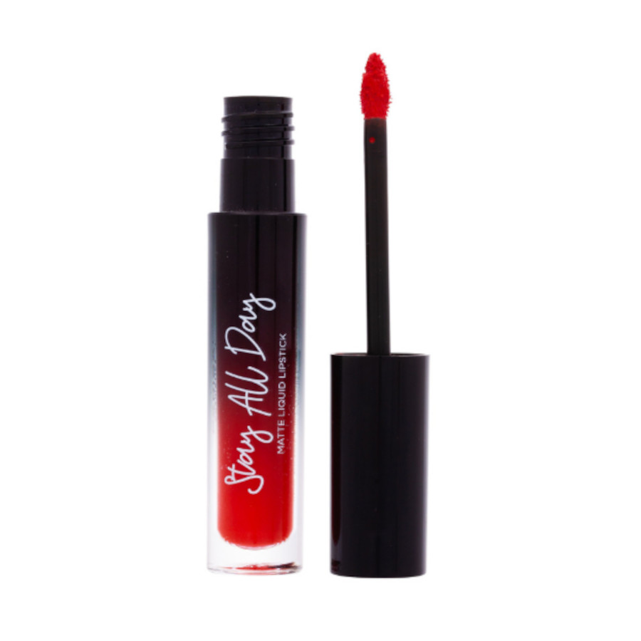 Помада для губ рідка Parisa Cosmetics 5 мл Stay all day №02 Red apple matte фото