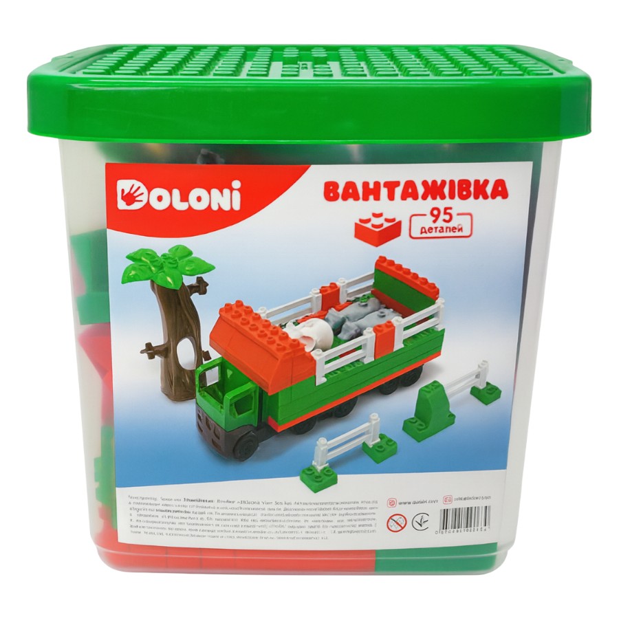 Конструктор Doloni 95 елементів Вантажівка фото