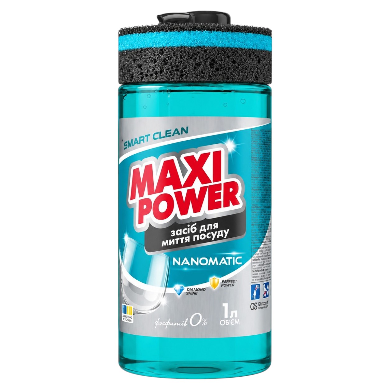 Засіб для миття посуду Maxi Power 1 л Nanomatic фото