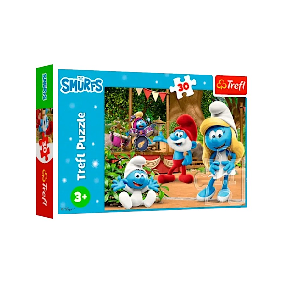 Пазли Trefl 30 елементів The Smurfs Смурфет і Смурфики мініатюра