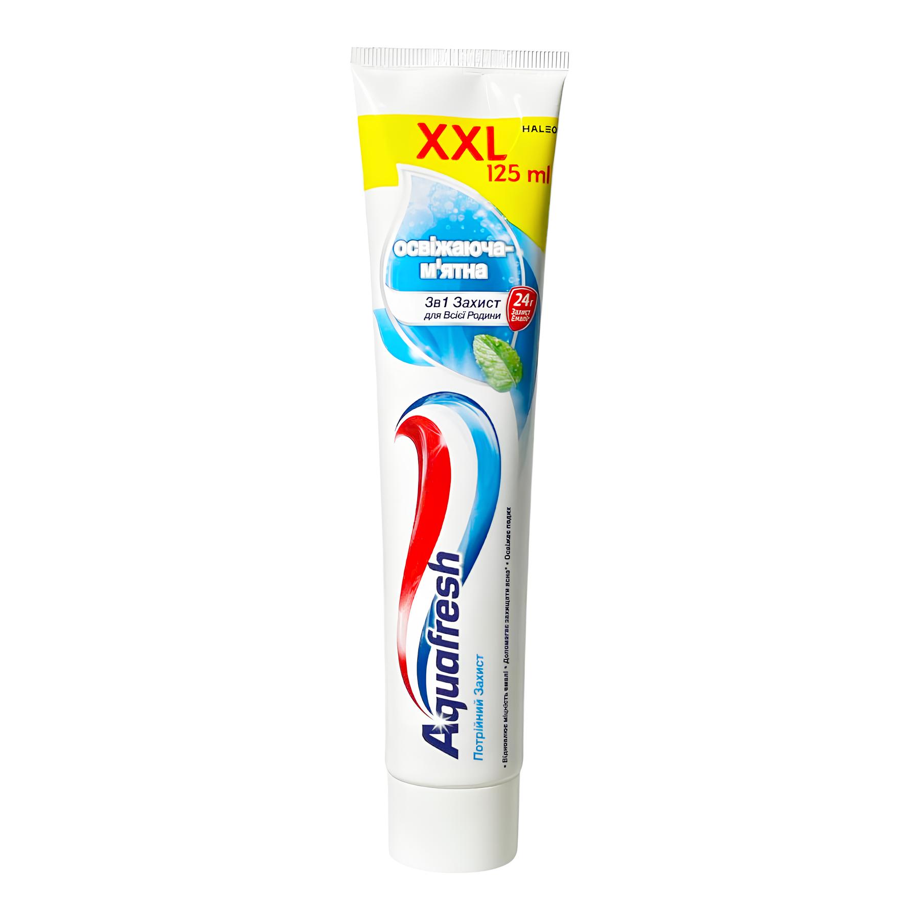 Зубна паста Aquafresh 125 мл Освіжаюча м'ятна фото