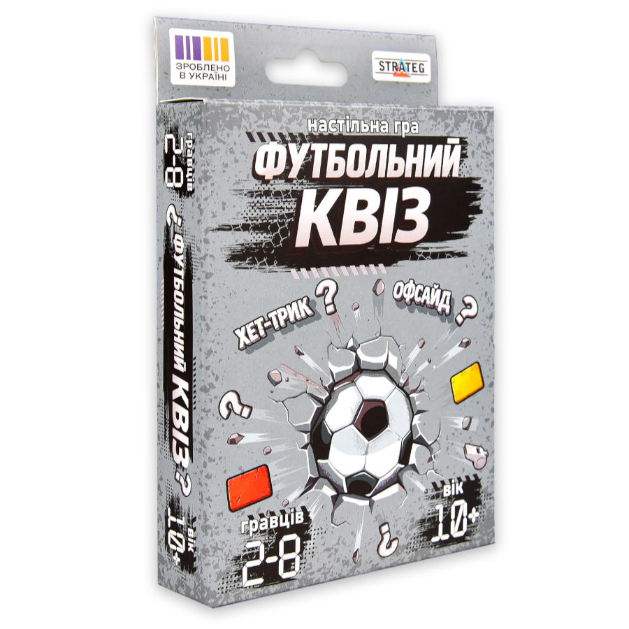 Гра настільна Strateg Футбольний квіз мініатюра