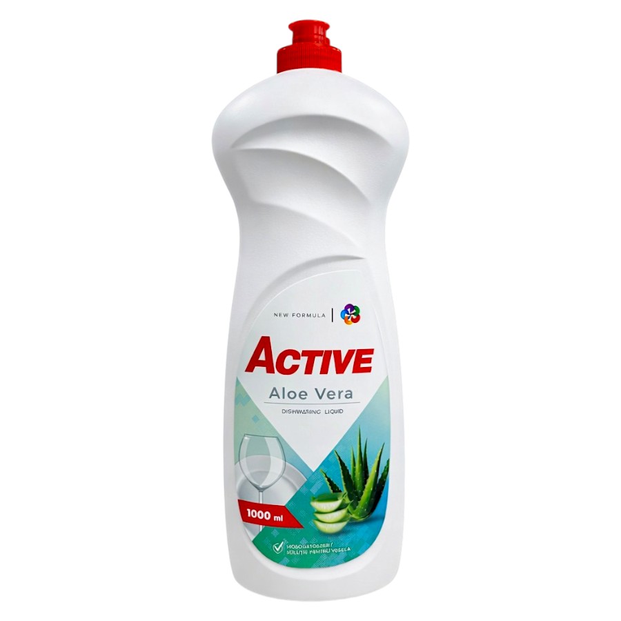 Засіб для миття посуду Active 1 л Алое вера фото