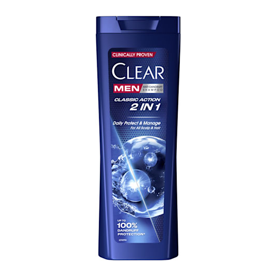Шампунь для волосся Clear 225 мл Щоденний захист та догляд 2 в1 фото