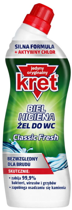Засіб для чищення унітазів Kret 750 мл Classic Fresh фото
