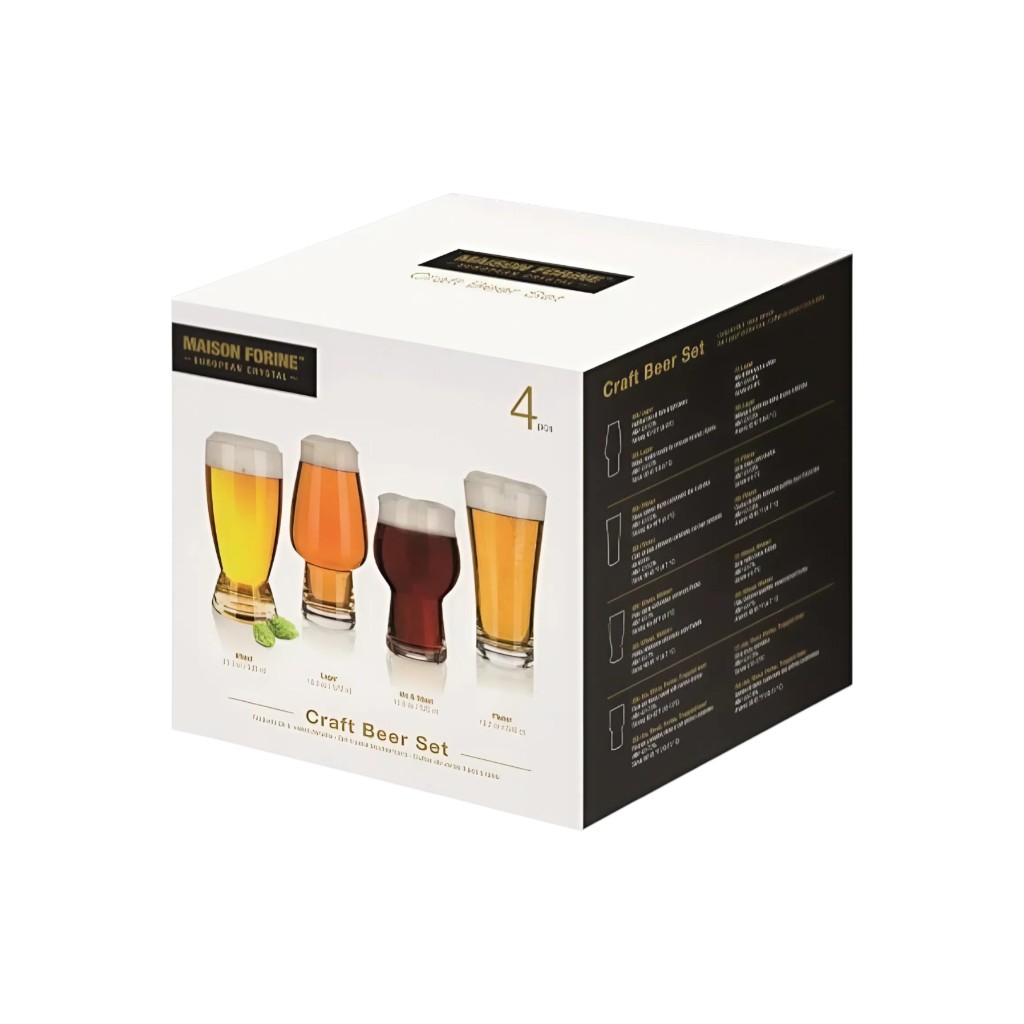 Набір келихів для пива Maison Forine 4 шт. Craft Beer Set фото