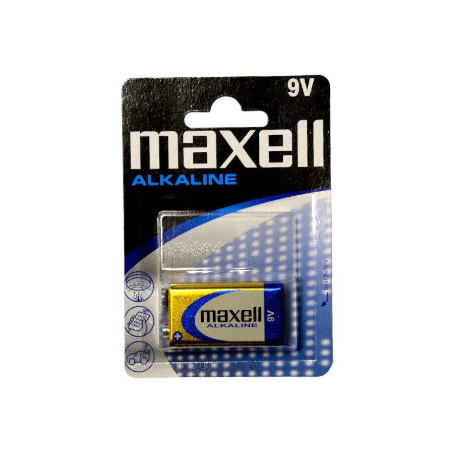 Батарейка Maxell 6LR61 Alkaline мініатюра