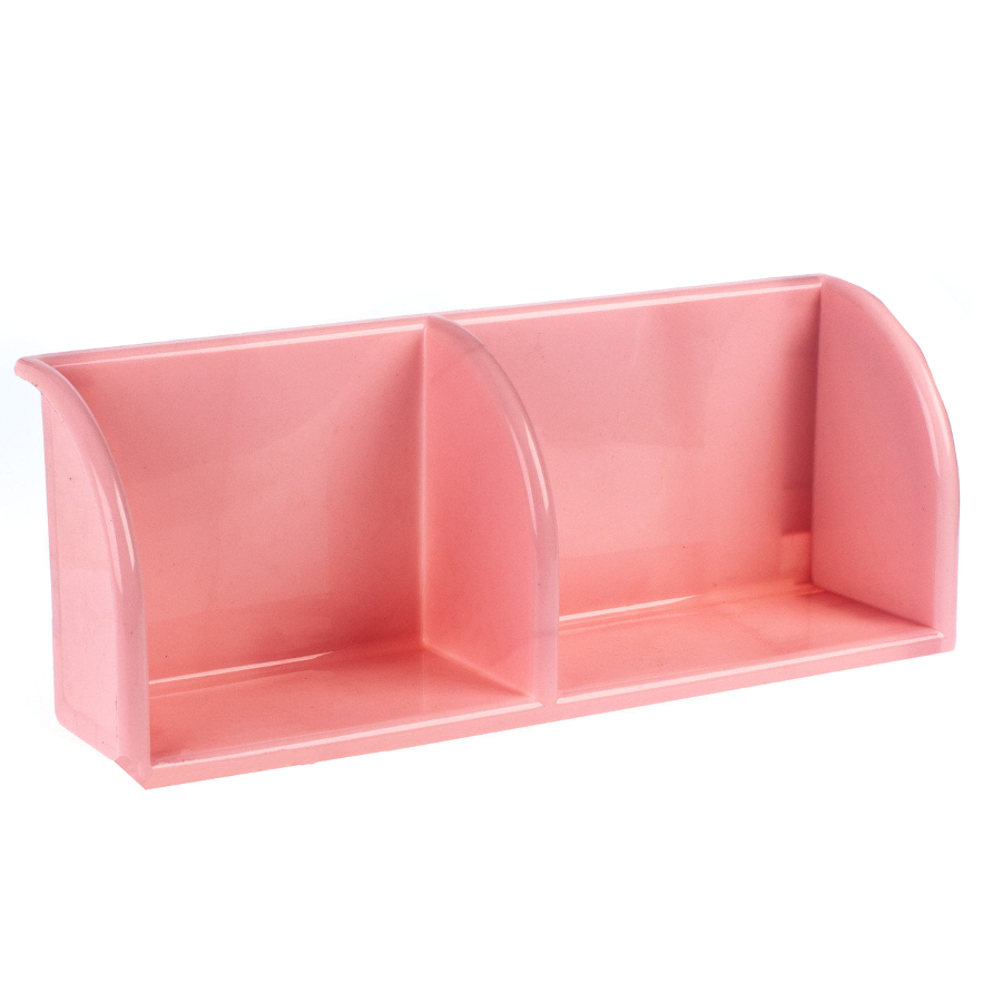 Полиця R-plastic 52*20*13 см універсальна рожева мініатюра