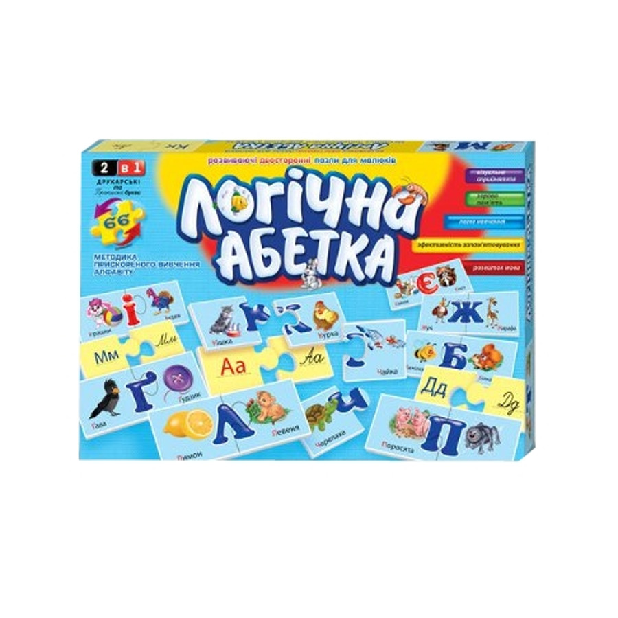 Гра настільна Danko toys Логічна абетка фото