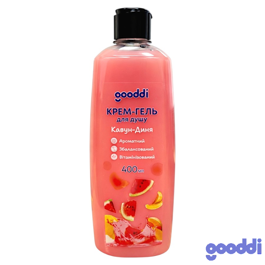Крем-гель для душу Gooddi 400 мл Кавун-диня фото