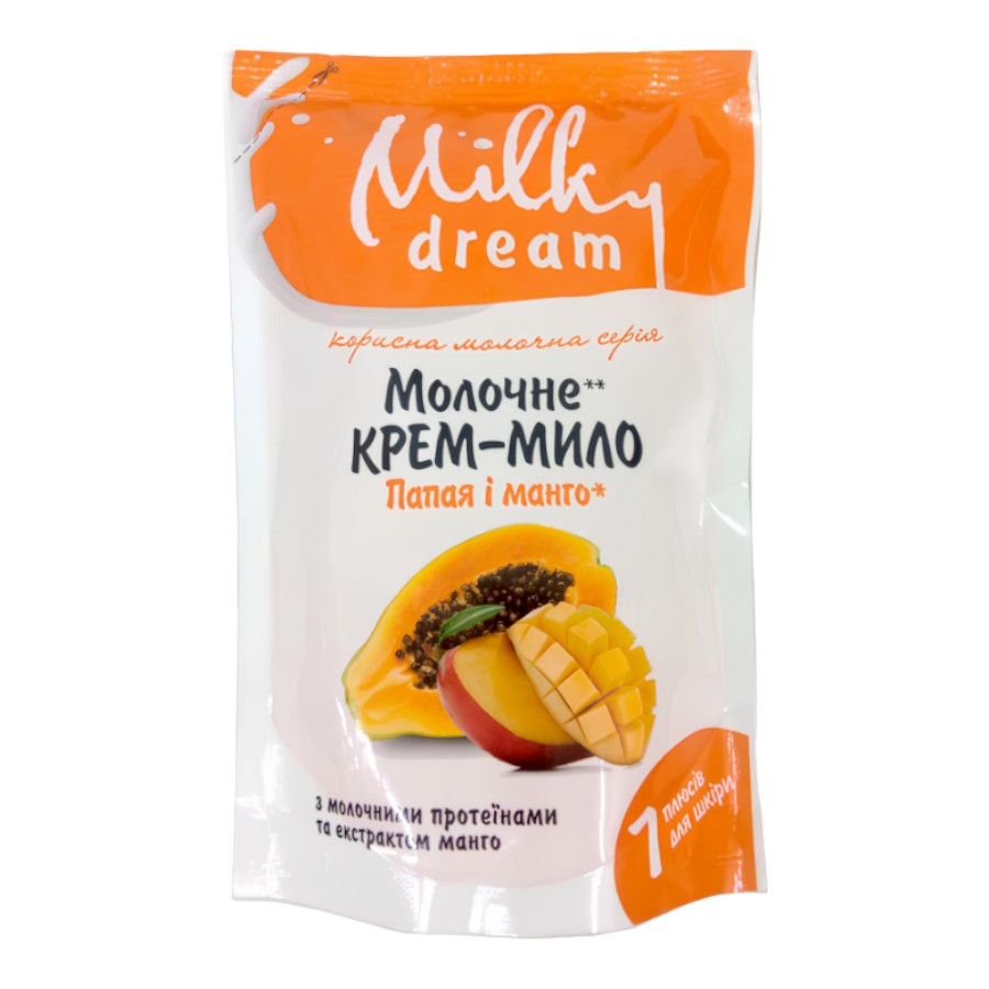 Мило рідке Milky Dream 500 мл Папайя і манго дой-пак фото