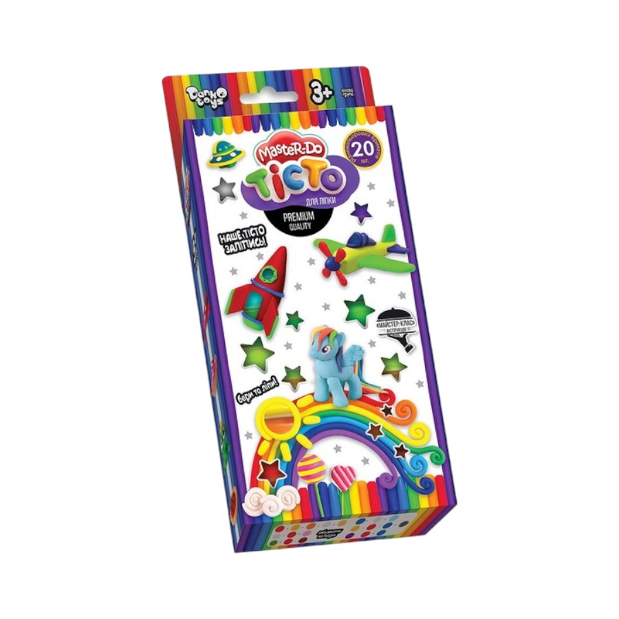 Тісто для ліплення Danko toys Master Do 20 кольорів фото