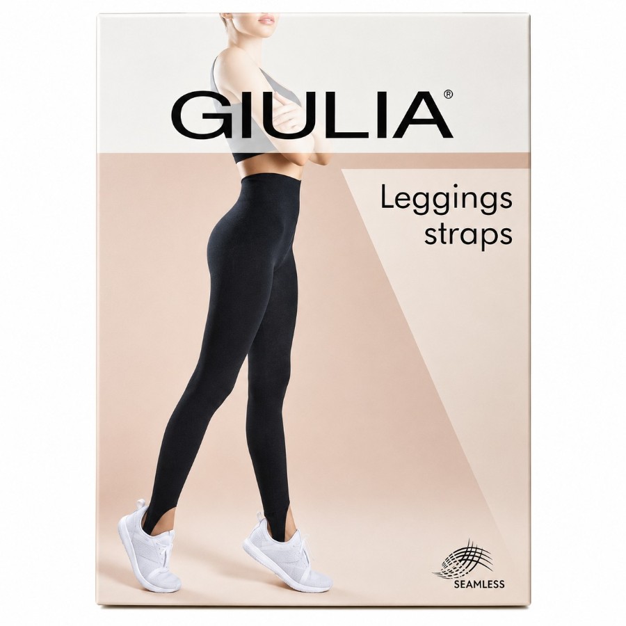 Легінси Giulia L-XL чорні Straps мініатюра