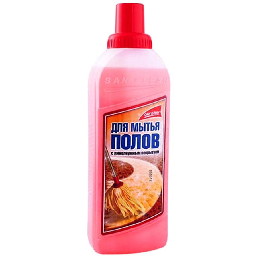 Засіб для миття підлоги San Clean 1 л лінолеуму фото