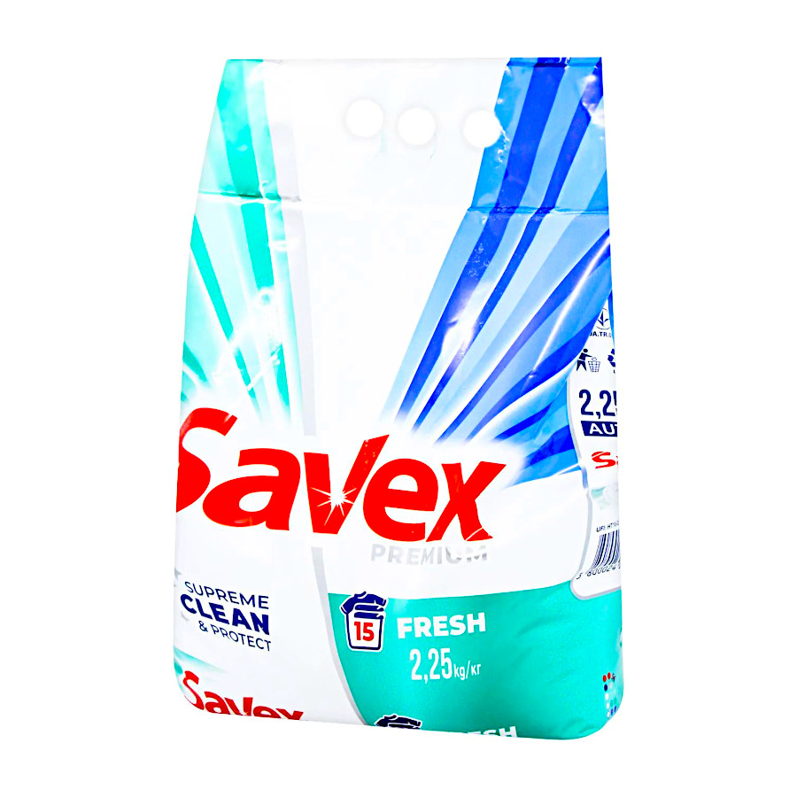 Порошок пральний Savex White 2,25 кг автомат Fresh фото