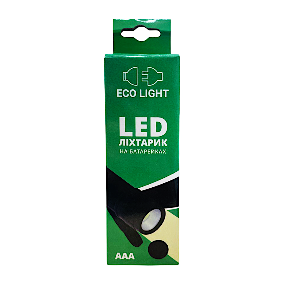 Ліхтар ручний Eco light чорний ЕКЛ-0105-1001 фото