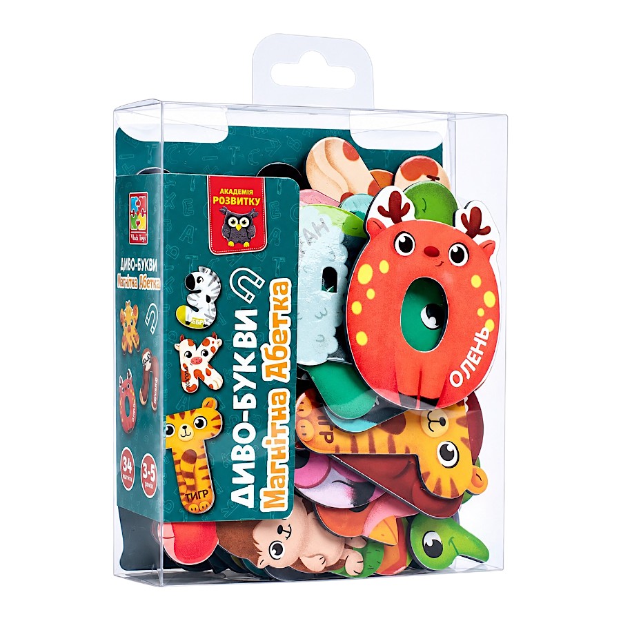 Гра магнітна Vladi Toys Диво-букви. Абетка мініатюра