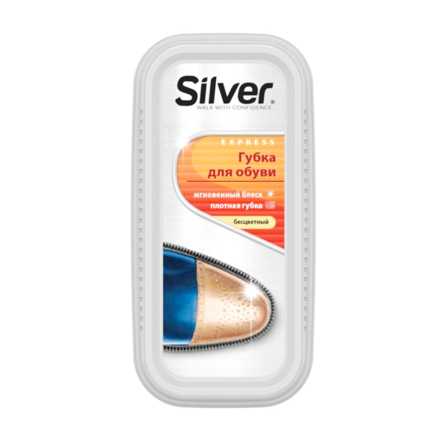 Губка для взуття Silver натуральний блиск безбарвна фото