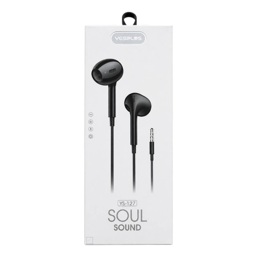 Навушники Yesplus USB-С 1,2 м Black AUX YS-127 фото