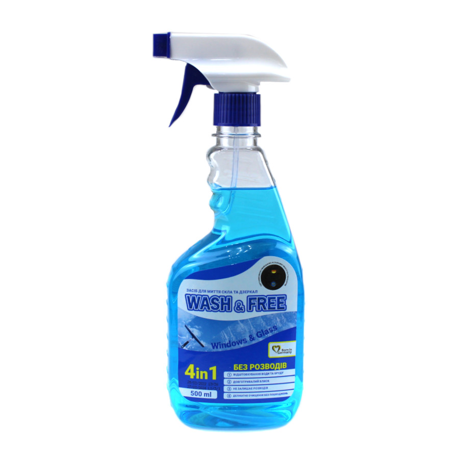 Засіб для очищення скла Wash&Free 500 мл фото
