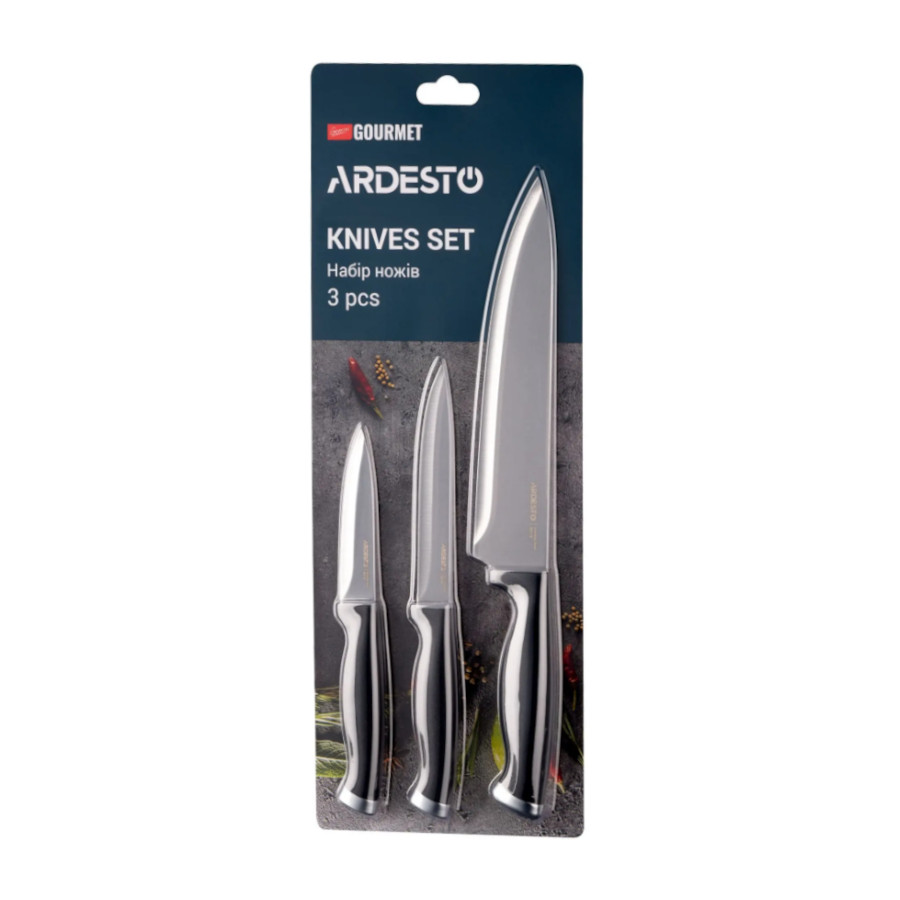 Набір ножів Ardesto 3 шт. Gemini Gourmet фото