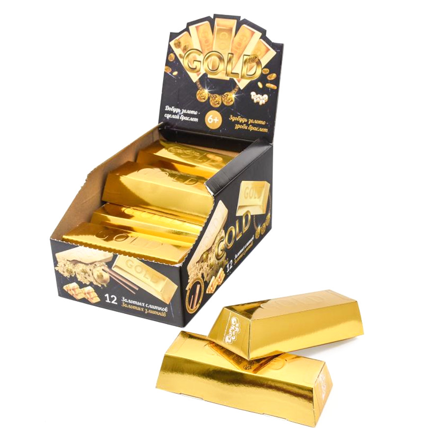 Набір для проведення розкопок Danko toys Gold злиток великий фото