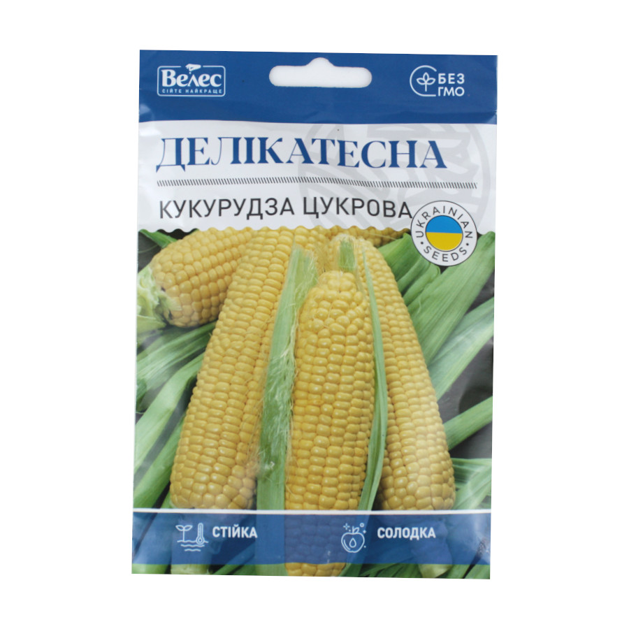 Насіння Велес Кукурудза цукрова 20 г Делікатесна фото