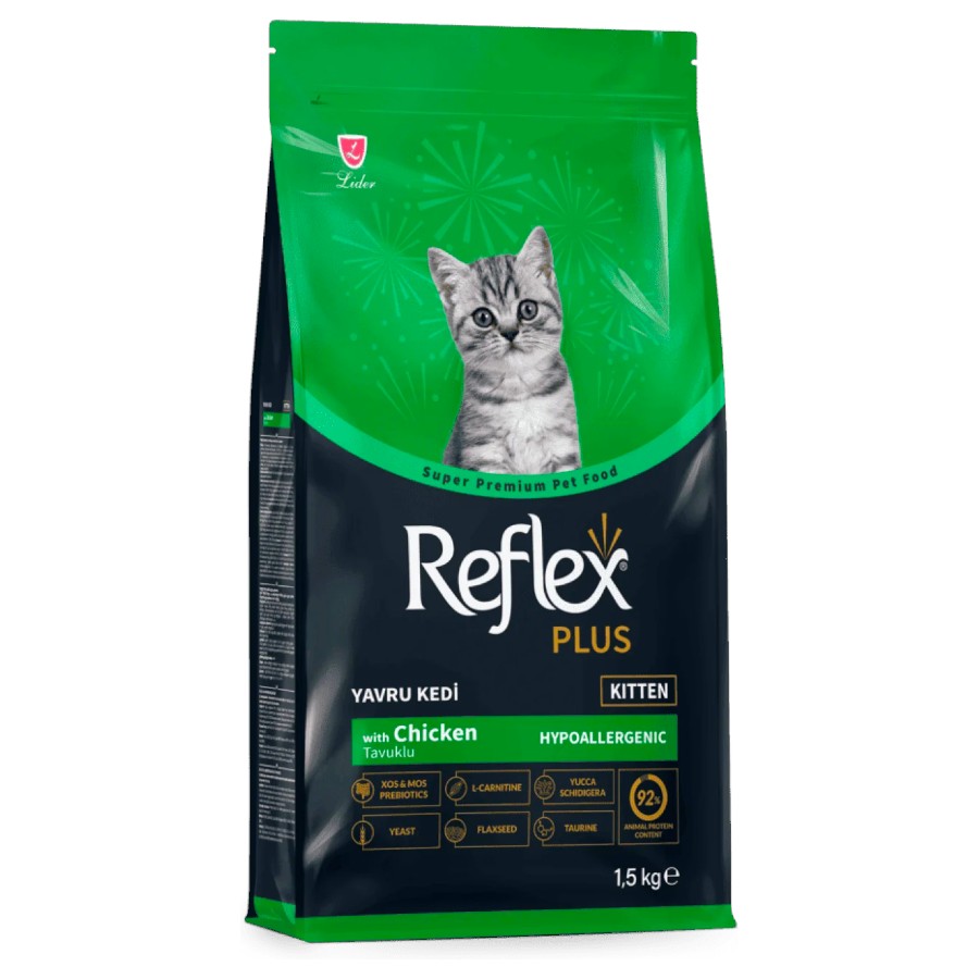 Корм для кошенят Reflex Plus 1,5 кг Super Premium з куркою фото
