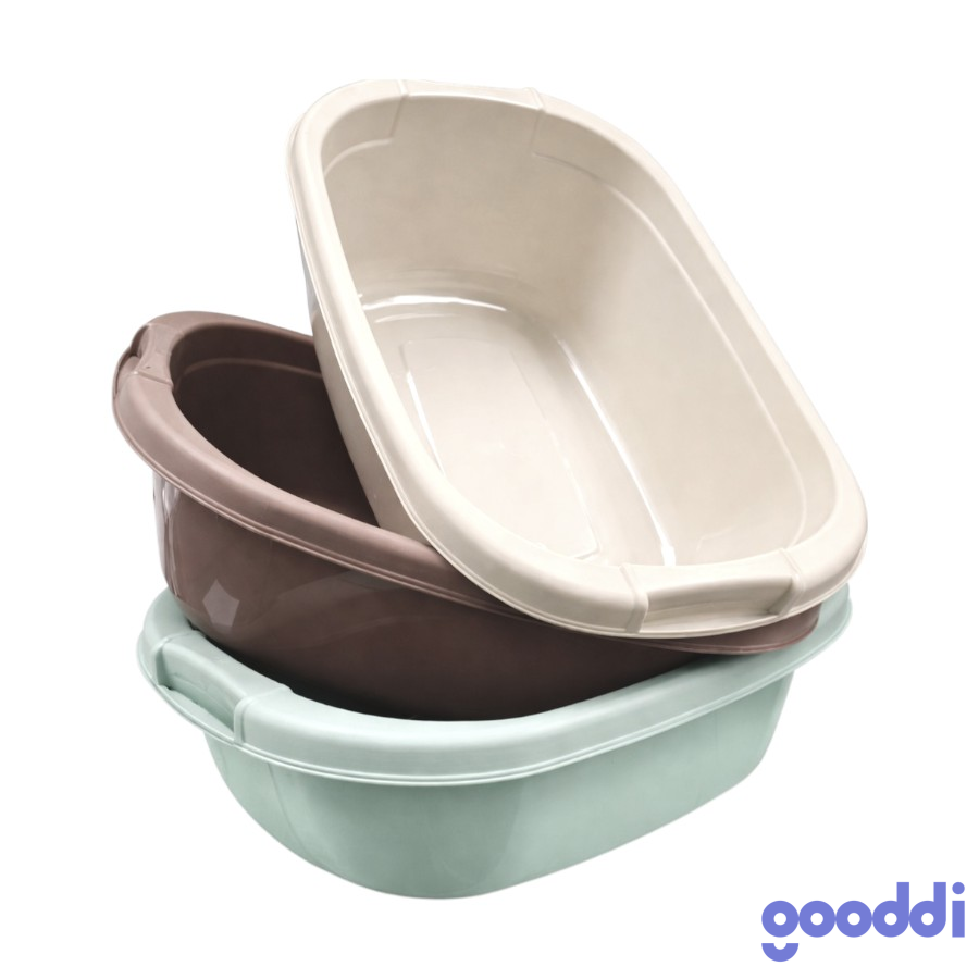 Таз овальний Gooddi 15 л мікс фото