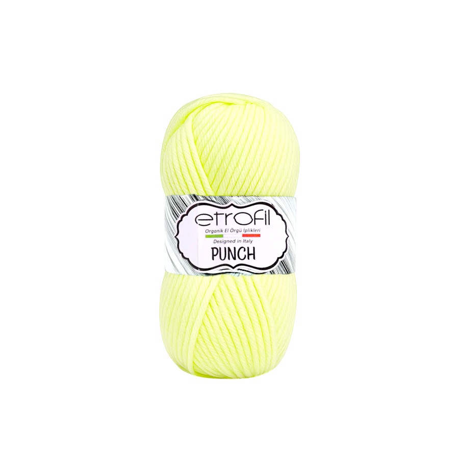 Пряжа Etrofil Punch 25 г Лимонна 72105 мініатюра