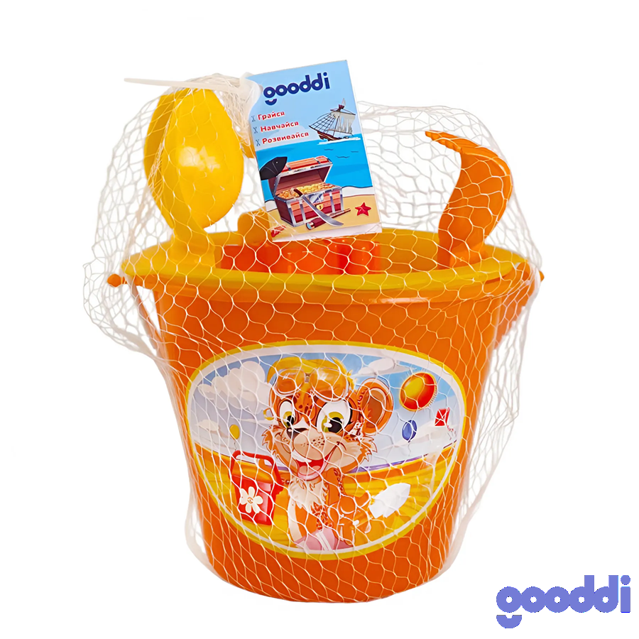 Пісочний набір Gooddi 6 предметів Полуничка фото