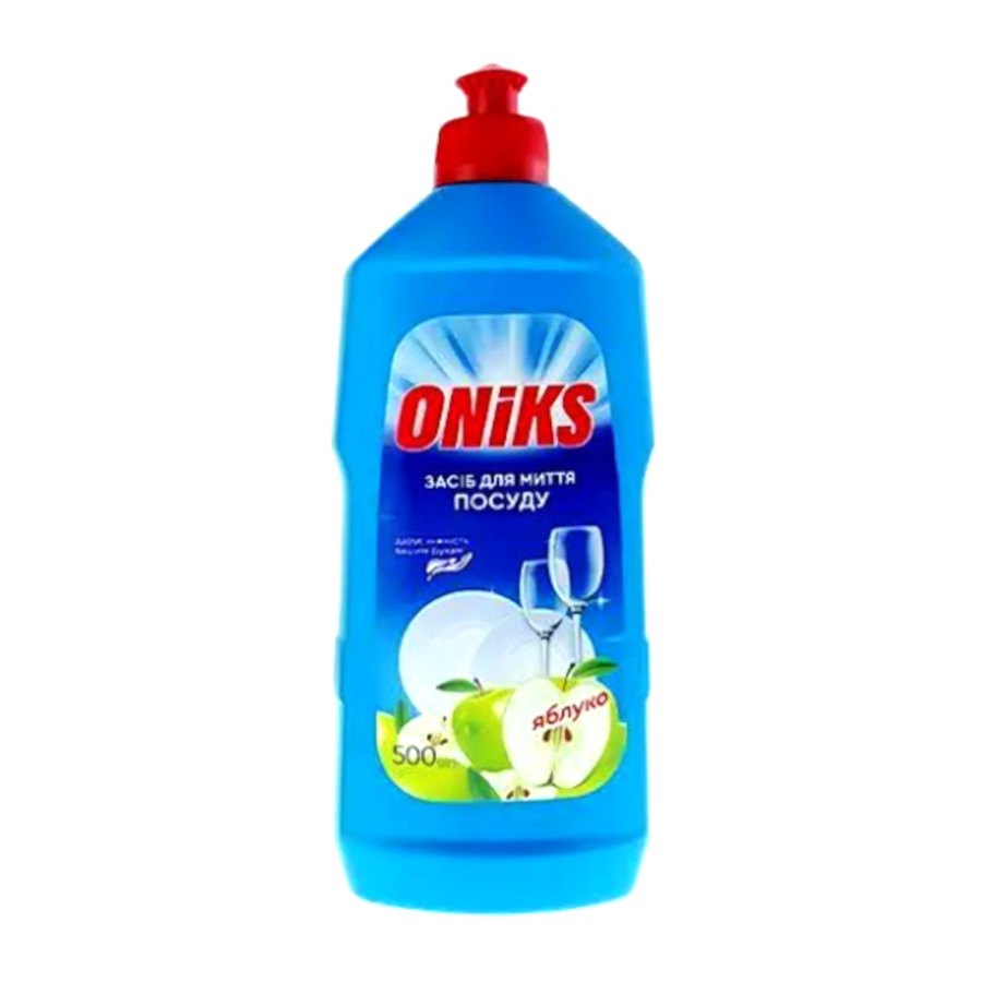 Засіб для миття посуду Oniks 500 мл Зелене яблуко фото
