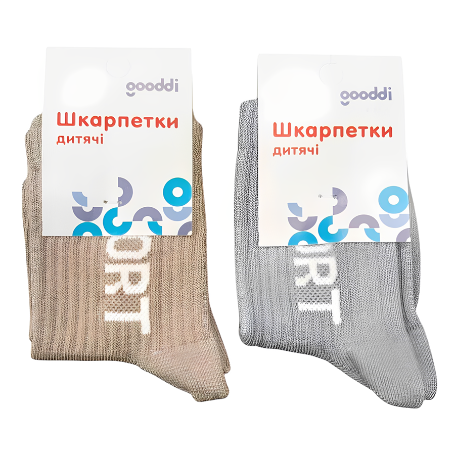 Шкарпетки дитячі Gooddi 14-16 висока резинка фото