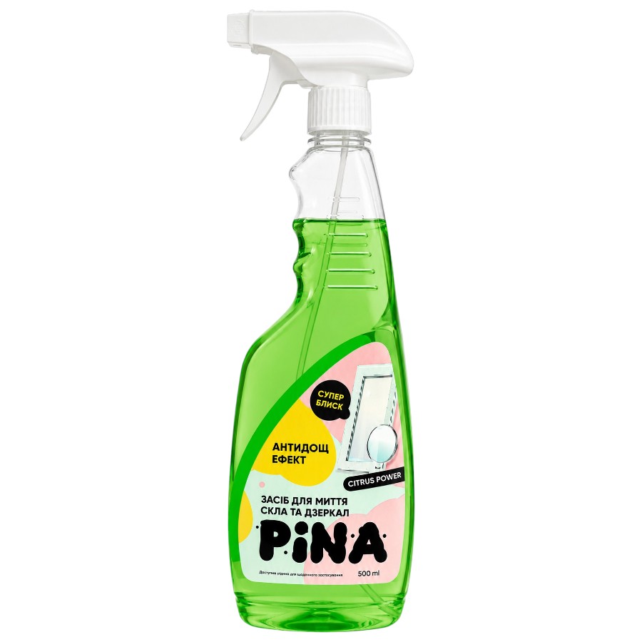 Засіб для очищення скла Pina 500 мл Citrus Power мініатюра