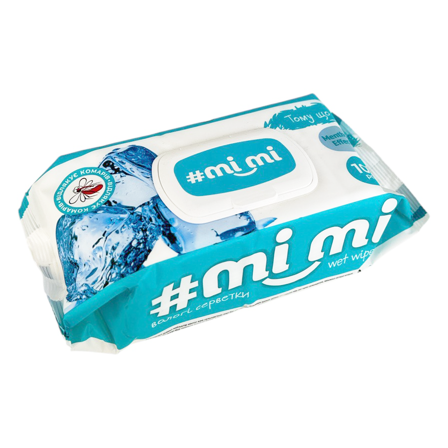 Вологі серветки Miimi 102 шт. Освіжаючі фото