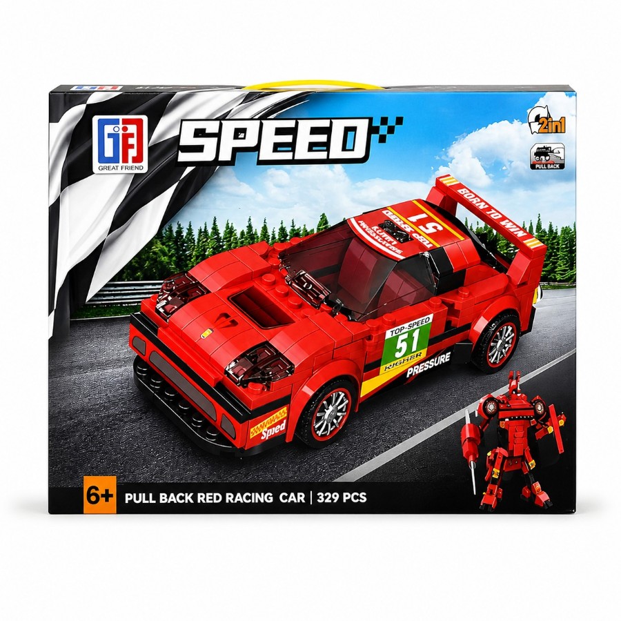 Конструктор Машинка-трансформер Ferrari 329 елементів 123-721 фото