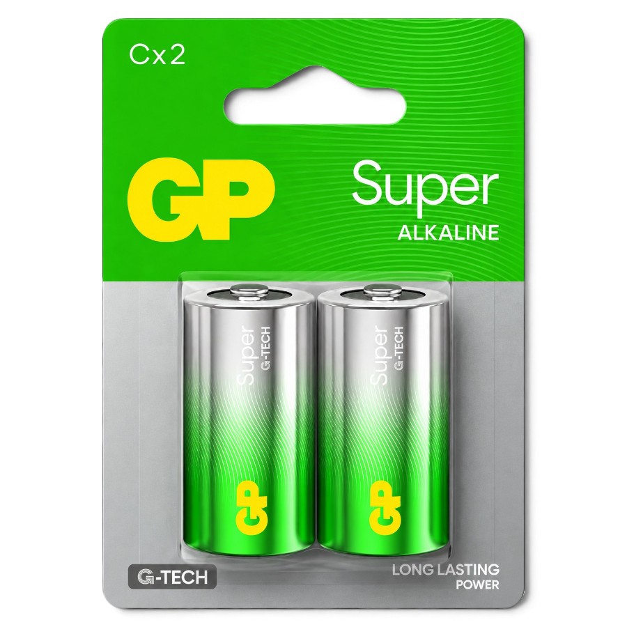 Батарейка GP C (LR14) 2 шт. Super Alkaline 14A-U мініатюра