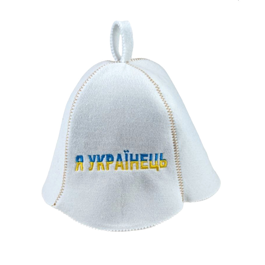 Шапка для лазні SaunaPro з вишивкою мікс фото