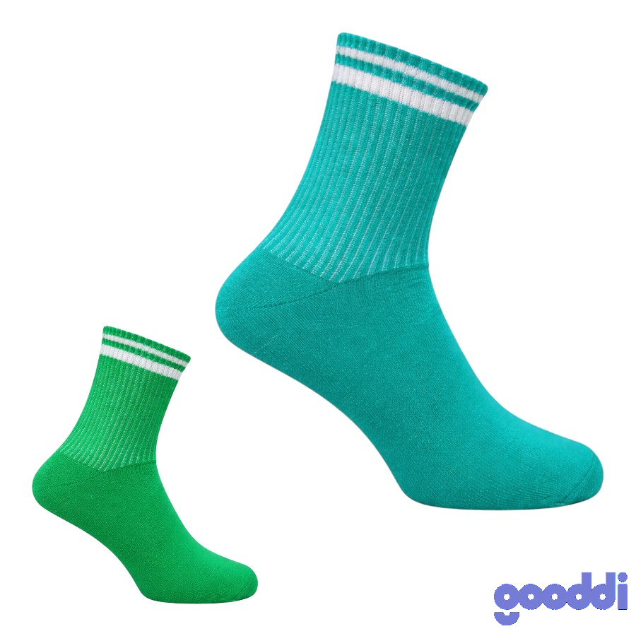 Шкарпетки жіночі Gooddi демісезонні 23-25 класичні з високою резинкою мікс фото