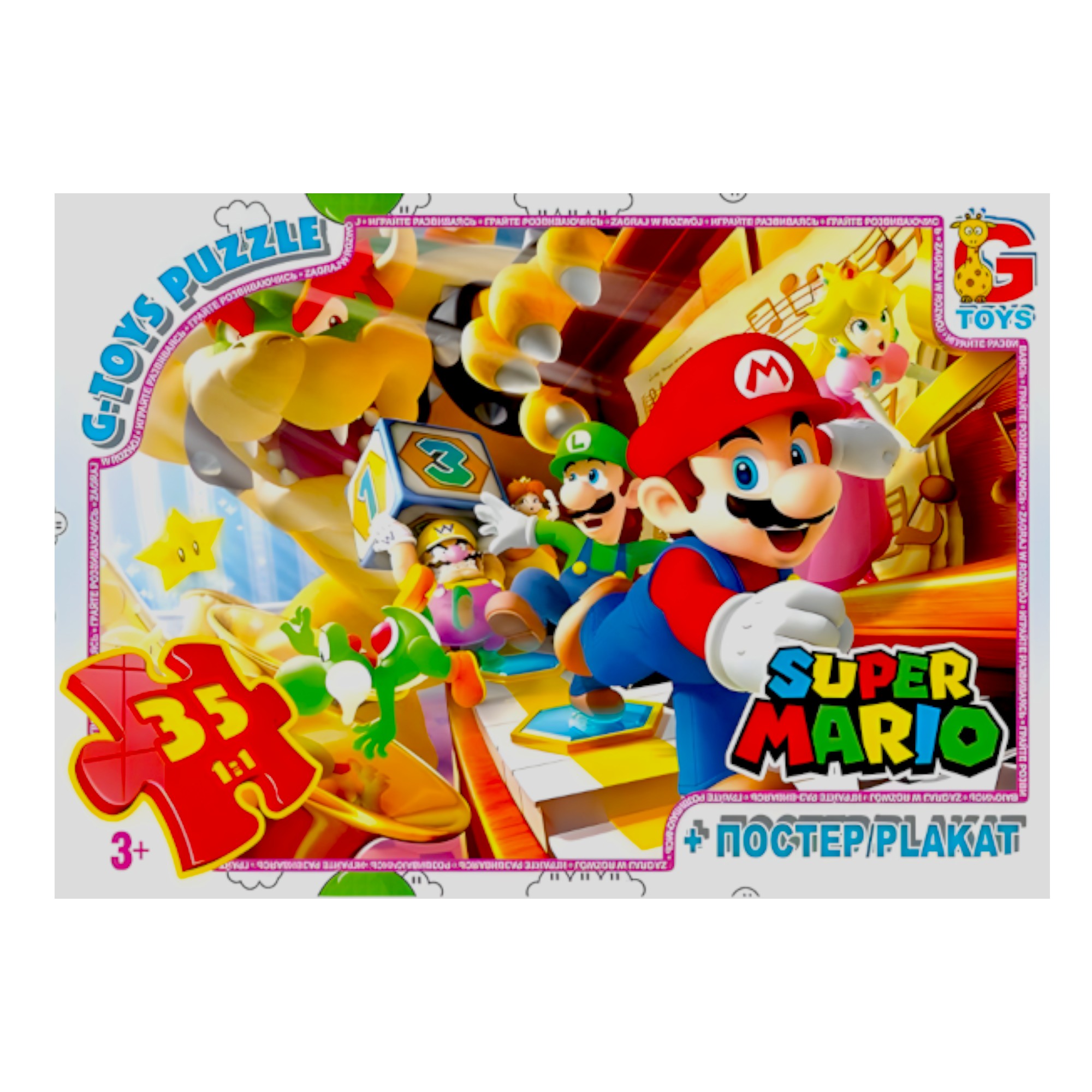 Пазли G-Toys 35 елементів Маріо фото