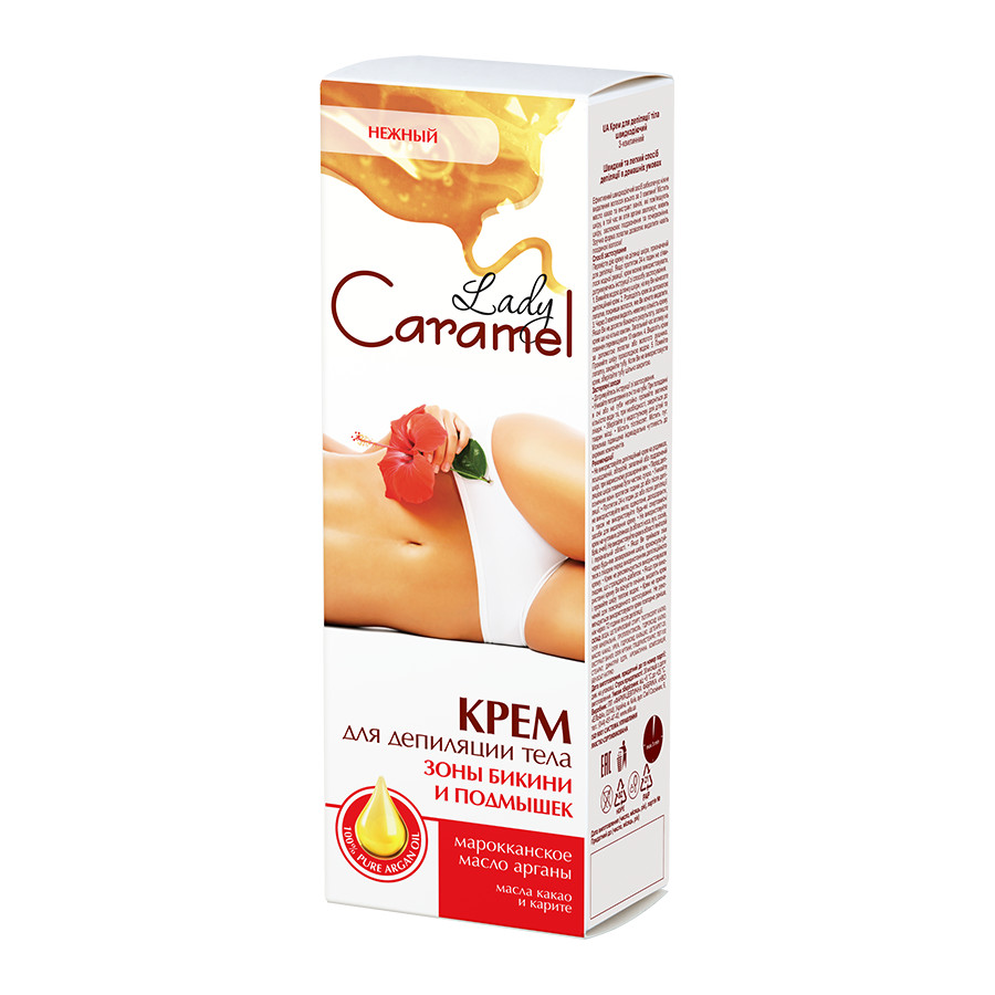 Крем для депіляції Lady Caramel 100 мл зона бікіні та під пахвами фото