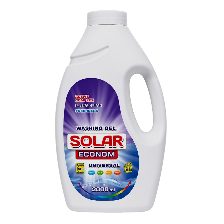 Гель для прання Solar 2 л Universal Econom фото