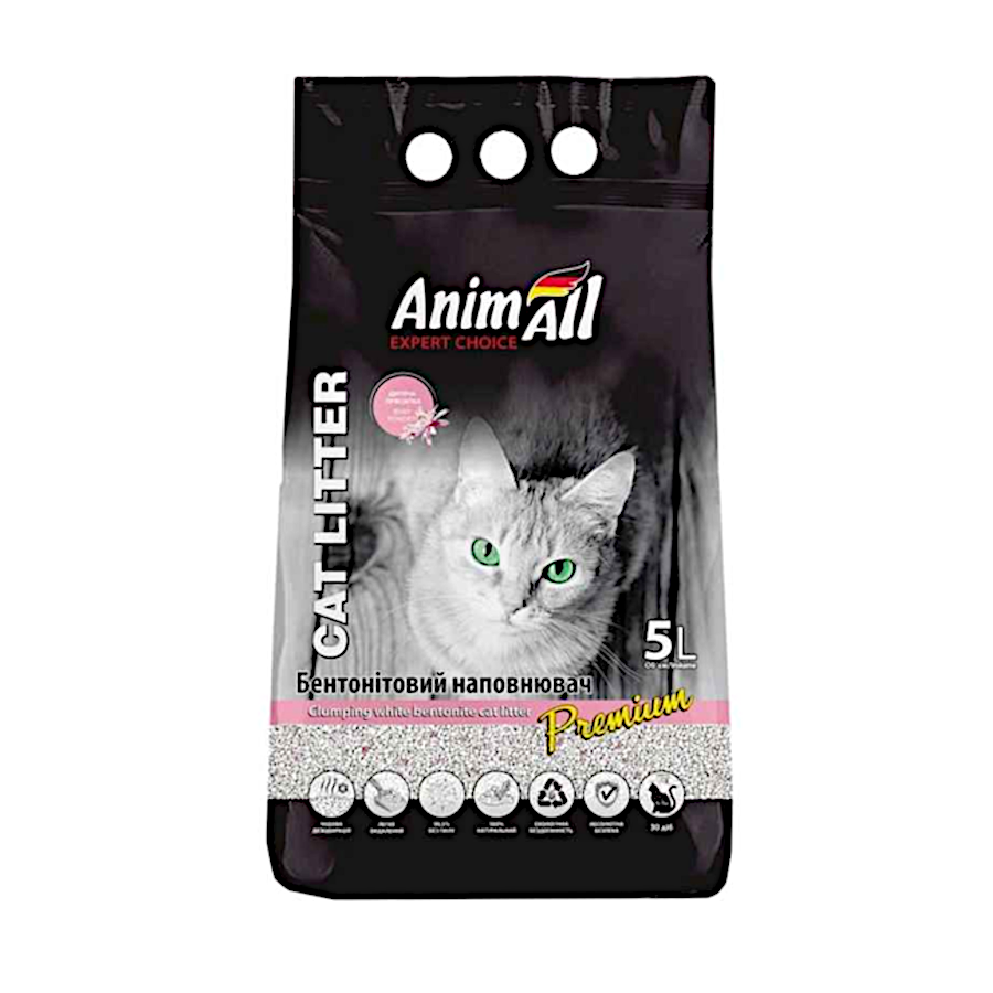 Наповнювач гігієнічний бентонітовий Animall 5 л Premium мініатюра